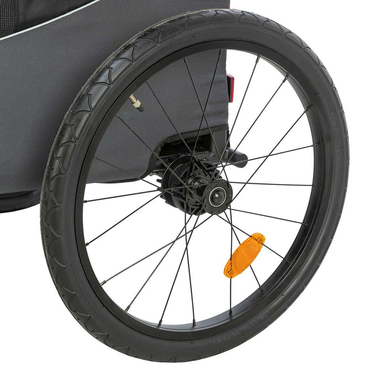 Trixie Cykelvagn  svart/röd 